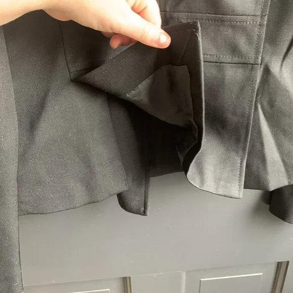 Burberry London 100% Wool Single Breasted Jacket Black Size 8 Black - Picture 8 of 14